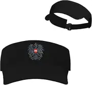 [Generic] National Emblem of Austria Sun Visor Hats Austrian Sunscreen Visor Cap for Sport Beach Tennis Golf Running Hiking