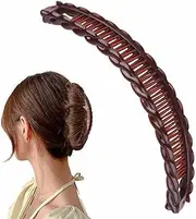 Banana Clips for Hair | 5.9 Inch Banana Hair Clip | Vintage Bananas Clip for Thick and Fine Hairs | Double Comb Ponytail Clips fors Long Straight & Curly Hairs | Hairstyle Accessories Tool fors Women