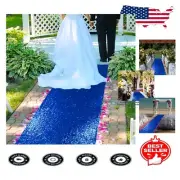 Aisle Runner for Weddings: 4FTx15FT Royal Blue Sequin - Stunning Décor Option