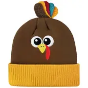 Thanksgiving Hat Beanie Winter Hat for Men and Women Light up Turkey Hat Bean...