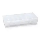 Jewelry Box Organizer Storage Container with 28 Grids Clear Plastic Compartment