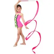 1PCS Colors Ribbon Dance Rhythmic Gymnastic Streamer Rod Baton Twirling F2D3
