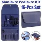 16PCS Manicure Set Pedicure Tools Nail Care Kit with Leather Case Gift Unisex AU