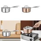 Saucepan with Lid with Handle Cookware Soup Pot for Kitchen Teahouse Hiking