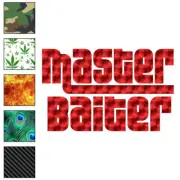 Master Baiter Fishing, Vinyl Decal Sticker, 40 Patterns & 3 Sizes, #6994
