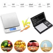 Digital Kitchen Scale, LCD Display 1g/0.1oz Precise Stainless Steel Food Scale