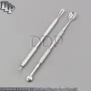 Comedone Extractor Types Acne Pimple Spot Blemish Remover Blackhead Facial Tools