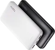 Miady 2-Pack 10000mAh Dual USB Power Bank, USB-C Fast Charging Portable Charger, Backup Battery Pack for iPhone 15/14/13, Galaxy S23/22, Pixel and etc