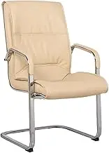 Classic Office Furniture Computer Chair Bow Chair Staff Chair Simple Parlor Office Chair Backrest Chair Desk Task Chair(Beige)