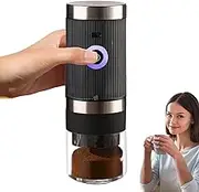 Electric Coffee Grinder - Coffee Bean Grinder Electric, Cordless USB Charging Spices Grinder | Rechargeable Conical Burr Grinder, Portable Electric Coffee Mill for Traveling, Camping, or Daily Use