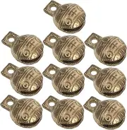 Kisangel 10pcs Pet Copper Bell Holiday Decorations Door Knob Festive Decorations Pet Collars Ring Chime Bells for Crafts Bell for Cat Collar Bells for Dogs Pet Mini Bell Cat Bells Pet Bell