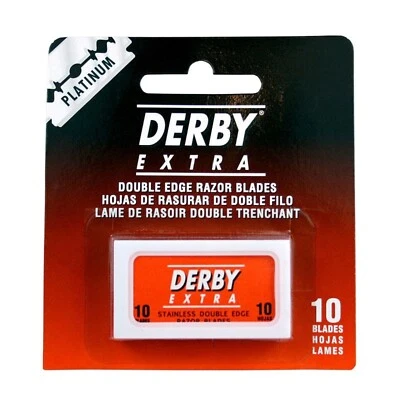 DERBY EXTRA DOUBLE EDGE RAZOR BLADES SINGLE PKT (10 PCS)