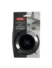 OXO SoftWorks 2-in-1 Sink Strainer Stopper Twist To Drain And Plug