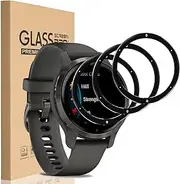 [3 Pack] for Garmin Venu 2S Screen Protector, 3D Curved Full Coverage Black Edge Anti-Scratch Anti-Bubble HD Clear Flexible Protective Film for Venu 2S 40MM