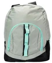 Single Webbing Backpack 17in Gray And Light Blue