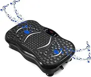 Silent Full Body Vibration Plate Platform 330lbs Fat-Removing Machine Bluetooth USB Music, 220V