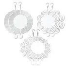6 Pack Sublimation Wind Spinner Blanks Wind Spinners with Lotus Flower4714