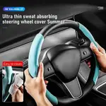 2PCS/SET NON-SLIP SUEDE STEERING WHEELS COVER,CARBON FIBER A