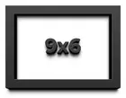 9x6 Shadow Box Frame Black | 2 Inches Deep Real Wood Contemporary Shadowbox Disp