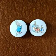 PETER RABBIT Badge Set / Beatrix Potter / Retro / Kids Books