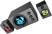 [OSALADI] 1set Wooden Stereo Speaker Bass USB Powered for Laptop and Tv Elegant Design Smooth Sound Waves and Minimal Distortion