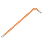 Ball End Hex Key Wrench, 5mm l Shape Extra Long S2 Steel Repair [Orange]