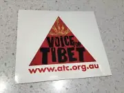 TIBET STICKER ,DALAI LAMA POLITICS , FREEDOM, COUNTRY , GEORGRAPHY