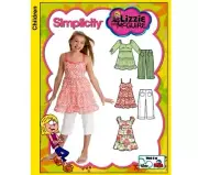 Simplicity 3771 Size K5 7-14 Girls/Child's Dress Tunic Capri Pants Pattern Uncut