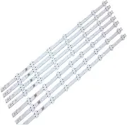 BGBLKLGPPN 7pcs/Kit LED Strips Compatible with 55A04USB 55A06USB VES550QNDA-2D-N11 VES550QNDS-2D-N12 SVV550AK7_UHD_7LED_A Type_Rev0.3 TV Light Strip