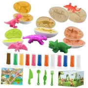 Playdough Dinosaur Eggs Sets, Easter Basket Stuffers for Toddler, Playdough