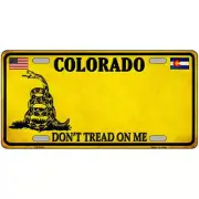 Colorado Don't Tread on Me Metal Sign