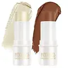 2PC CREAM CONTOUR STICK MAKEUP, HIGHLIGHTER MAKEUP + BRONZER STICK & CREAM BLUSH