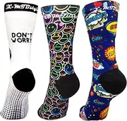 [XMTBSTYLE] Sports Socks Men Women Crossfit Cycling MTB Running Gym Hiking Padel Funny Long Breathable