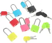 COLLBATH 6 Sets Colored Mini Padlocks with Keys Durable Handbag Locks for Lockers Suitcases and Diaries Compact Lightweight Storage and Break Resistant