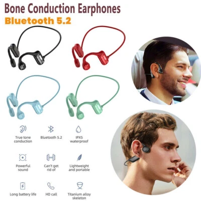 Headset Waterproof Wireless Bone Conduction Headphones Sport Earphones Bluetooth
