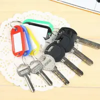 在飛比找樂天市場購物網優惠-1入鎖匙分類牌 塑膠鑰匙牌 鑰匙扣 飯店鑰匙牌 可標記鑰匙吊