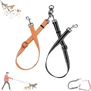 Double Lead for 2 Dogs, Dog Lead for Two Dogs, Lead for 2 Dogs, No Tangle, 360° Rotating Dog Lead for Small, Medium and Large Dogs, Puppies, Running Training
