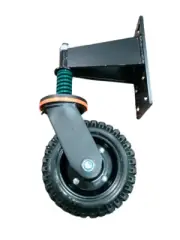 Gate Wheel Black Swing Gates Wheels Spring Loaded HEAVY DUTY Bracket Casters