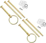 AUTSUPPL 2sets Cake Stand Hardware Fittings Cake Tray Stand Handle Dessert Tray Holder 2 Tier Serving Stand Fittings for Cupcakes Fruits