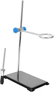 Alipis Laboratory Support Stand with Flask Clamp Heavy Duty Metalware for Securely Holding Beakers Equipment Easy to Assemble for Chemistry Experiments Procedures