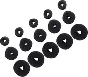WRITWAA 15pcs Hair Bun Maker Donut Shaper for Volume Fullness for Weddings Proms Casual Styles Durable Hair Modelling Tools
