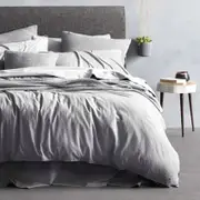 Sheridan Shaws Quilt Cover Set in Dove Size: Super King Cotton