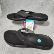 Reef Mens Cushion Phantom 2.0 Black Flip Flop Sandals Size 14 NWT