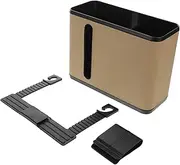 CHILDWEET Multifunctional Back Seat Car Organizer with Tissue Holder and Trash Bin Stylish and Storage for Keeping Your Car Interior Clean and Organized
