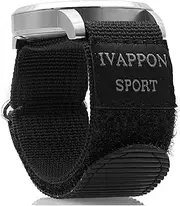 [IVAPPON] Hook Loop Sport Watch Strap 18mm 20mm Nylon Straps Black Blue Fastening Watchband