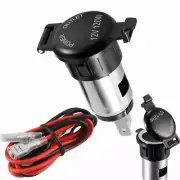 US 12V Car Cigarette Socket Lighter Power Plug Outlet with 40" Line Motorcycle