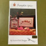 Pumpkin Spice cross stitch chart ScissorTail Designs Halloween jack o lanterns