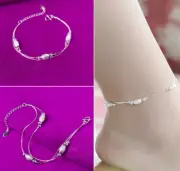 1 PC Solid SILVER Chain Thick Foot Ankle Chain Anklet Girls Women Jewelrys #122