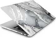 Case Compatible with New MacBook Pro 13 inch 2020 2019 2018 2017 2016 Release A2338 A2289 A2251 A2159 A1989 A1708 A1706 M1, Plastic Laptop Hard Shell Protective Case, Silver Marble
