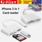 3 in 1 iPhone to SD TF Card Camera Reader Adapter for iPhone 14/13/12 Pro Max